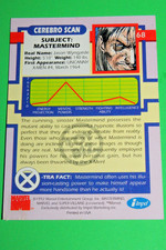 1992 X-MEN PROMO MASTERMIND #68 TOY BIZ PARALLEL INSERT CARD MARVEL COMICS