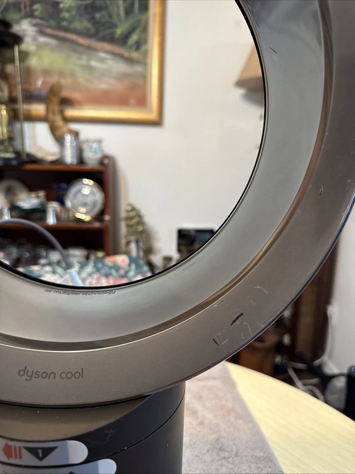 Ventilador de mesa Dyson Cool Air Multiplier AM06, 10 pulgadas - negro/plancha con control remoto Foto 4 de 4