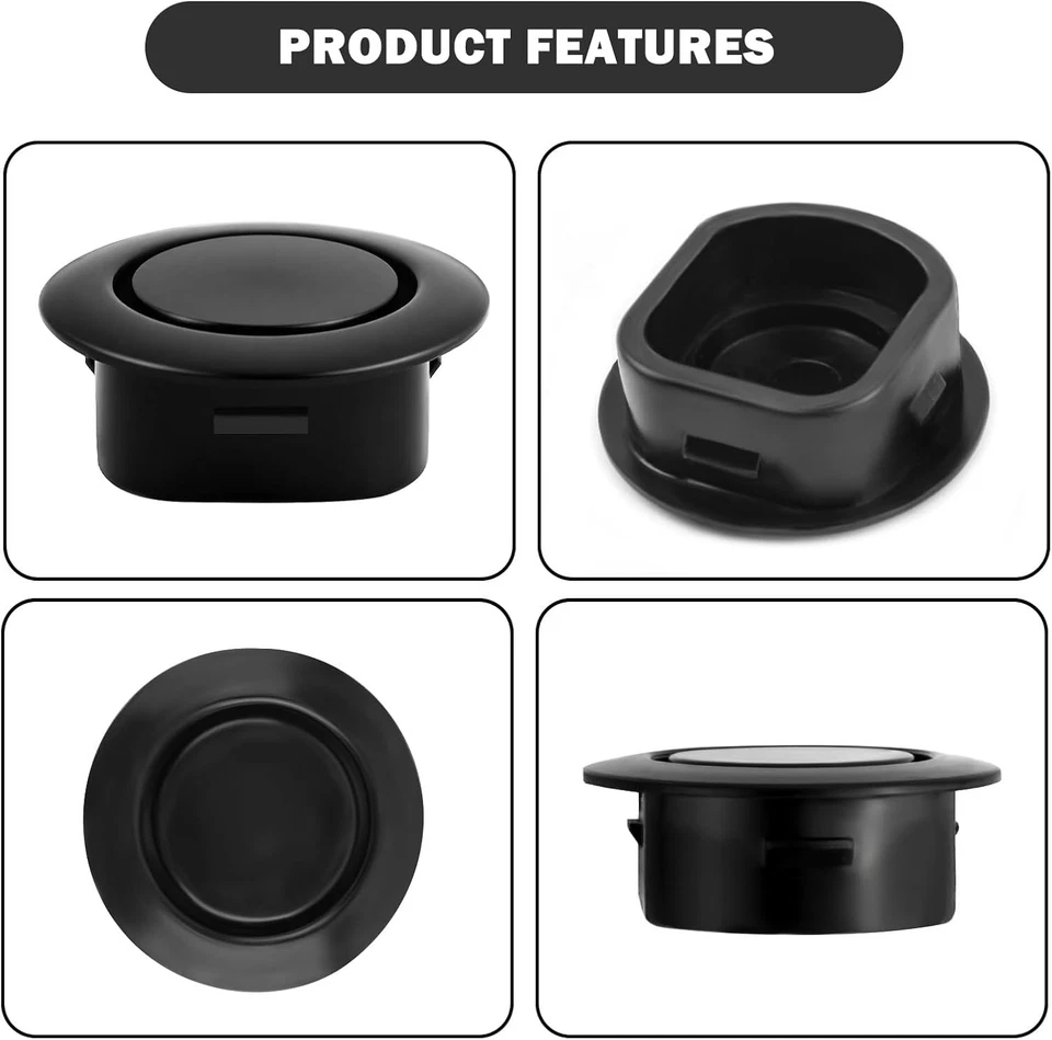 10 PIEZAS Tapones de parachoques trasero de automóvil para orificio de radar, cubierta de tapones de orificio de parachoques duradero para Foto 4 de 4