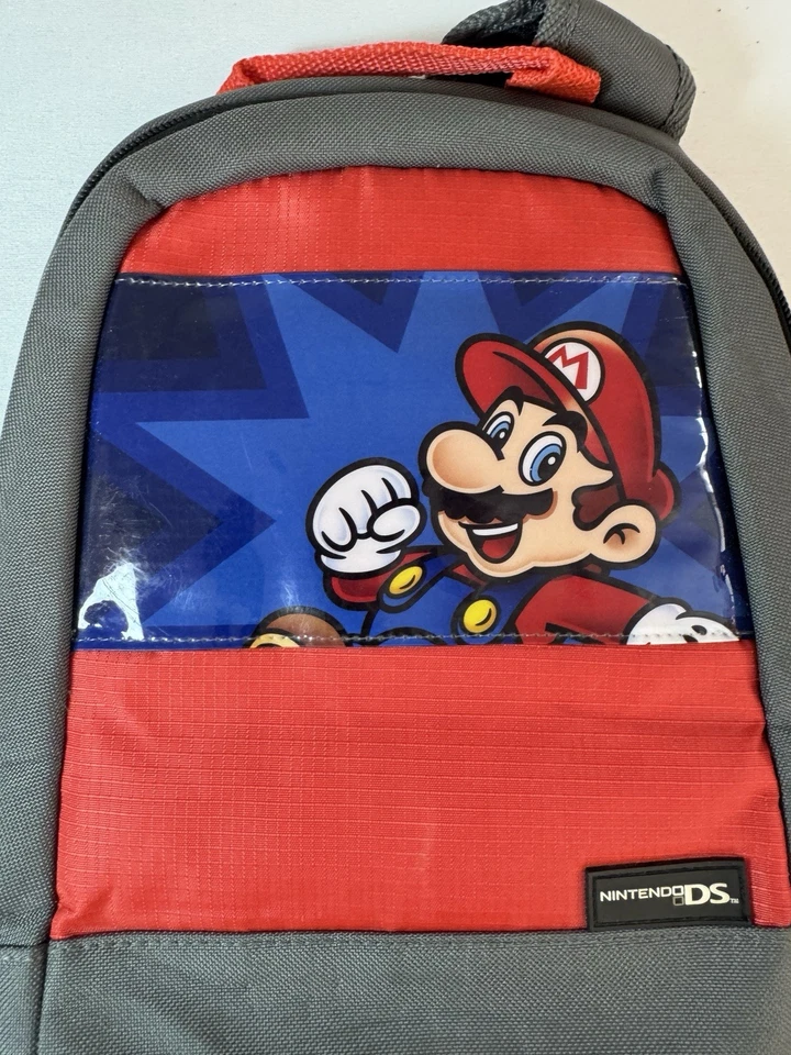 Bolsa de almacenamiento sobre el hombro Super Mario Nintendo DS para niños con capacidad para 18 videojuegos Foto 2 de 4