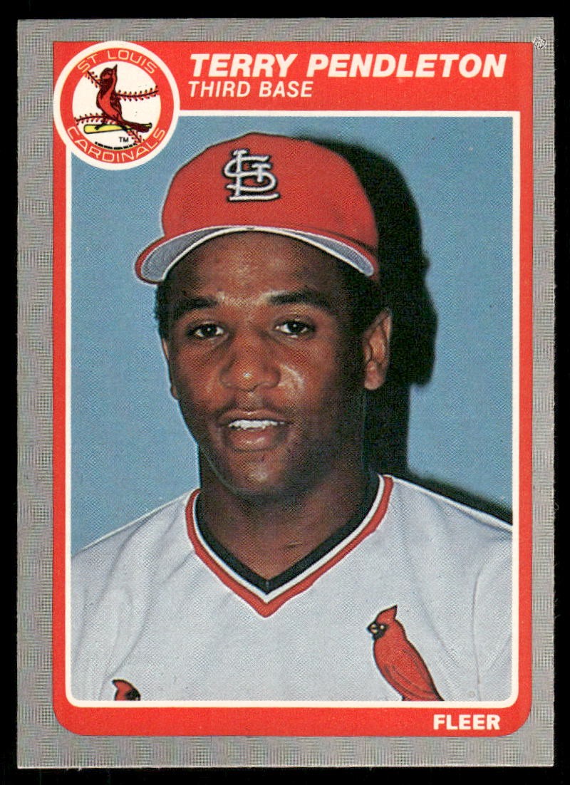 1985 Fleer #236 Terry Pendleton RC [NM] [Base Set Baseball Card]
