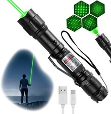 Rechargeable Lazer Green Laser Pointer Pen Astronomy Visible Beam Light