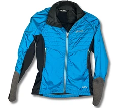 Garneau Woman's Blue Cycling Jacket Size Medium. Excellent Condition Gorpcore