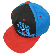 Santa Cruz Skateboards Hat Cap Kids One Size Adjustable Snapback Screaming Hand