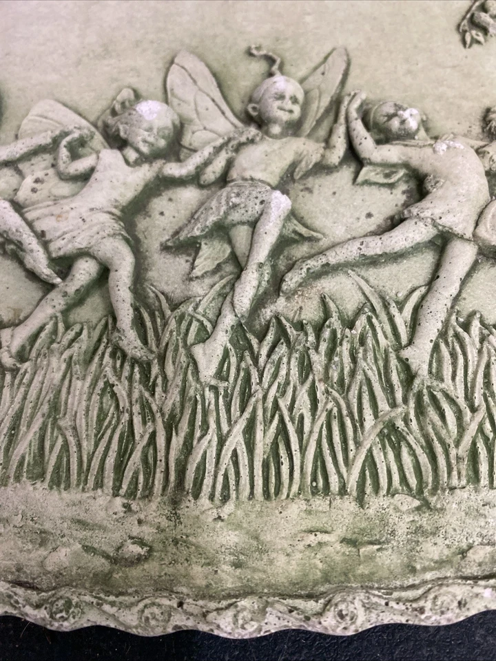 Elf Stone Hanging Plaque | Vintage Elves Nymph Imp Angel Garden Outdoor 23x34cm - Image 4 of 4