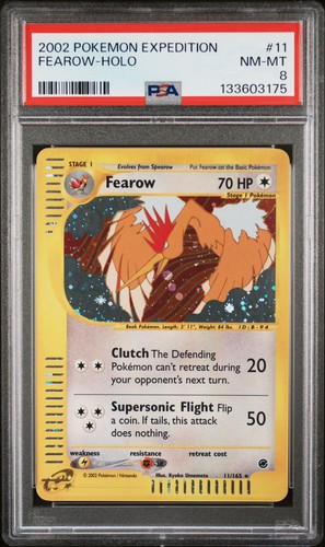 Fearow graded PSA 8 for sale on eBay