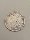 1890 Seated Liberty Silver Dime 10c