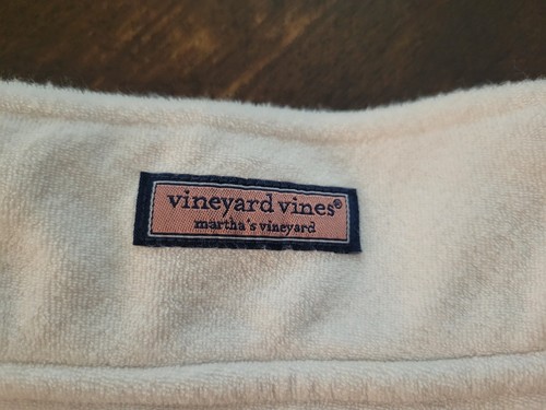 Vineyard Vines Pullover Jacke Damen klein weiß 1/4 Reißverschluss Frottee Stoff - Bild 5 von 10