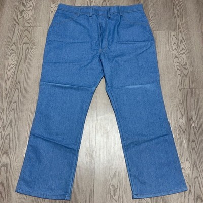 Vintage Wrangler Premium Jeans Mens 44x30 USA Made EUC Light Fade