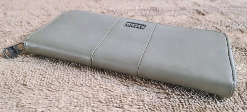 Cartera/Cartera DIESEL "GRANATO S" Damas Cuero Cremallera Alrededor. Green New Shop Sucio - Imagen 9 de 24