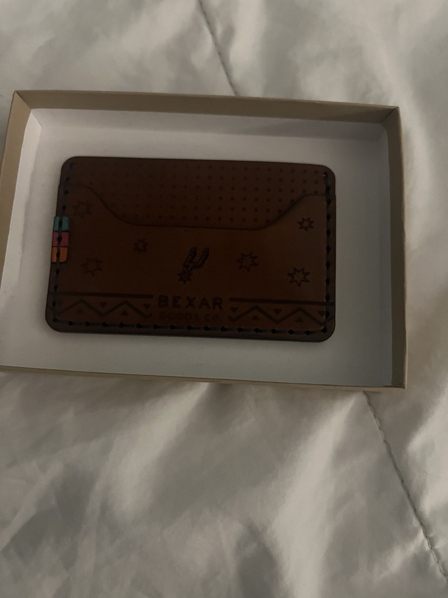 Ultra Rare Bexar Goods San Antonio Spurs Leather Wallet