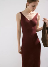 NWT Mango V-neck knitted dress
