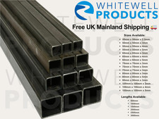 Mild Steel Box Section | 50–100mm Sizes | 500–3000mm Lengths | Free Shipping