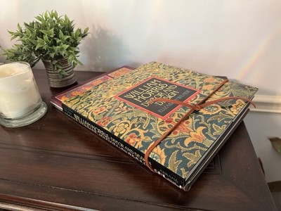 William Morris Decor Design & Classic Textile Designs Vintage 2 Book Bundle
