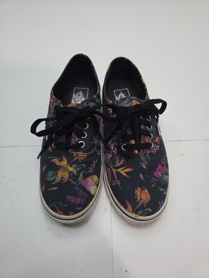 Vans Off The Wall Lace Up Sneakers Multicolor Floral Womens 7.5 