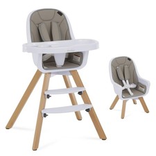 Evolur Zoodle 2 In 1 High Chair Light Gray Award Winning Multi-functional