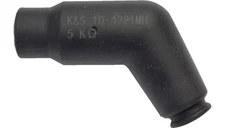 K&S Spark Plug Type Resistor Cover VD05EMH 120 Degree Bend Black Black
