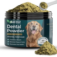 Dog Dental Powder 150g - Plaque  Tartar Support - 30-Day Supply - Fresh Breath