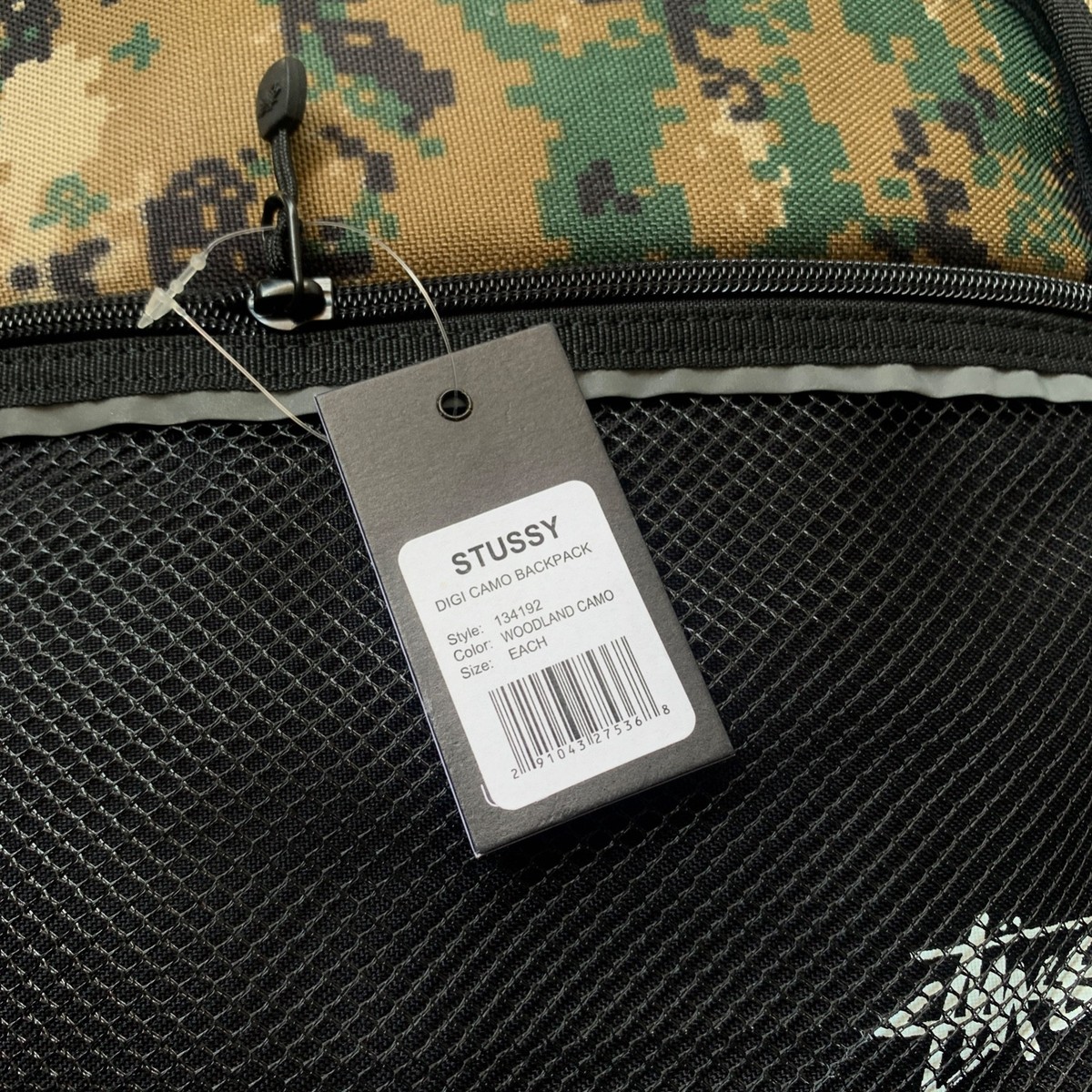 BRAND NEW STUSSY BACKPACK DIGI CAMO - WOODLAND CAMO- DEADSTOCK | eBay