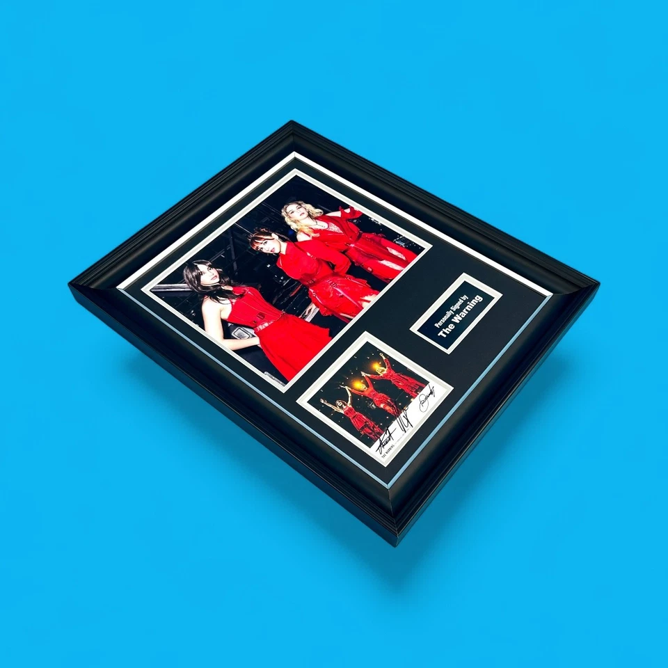 The Warning Hand Signed Photo Framed & COA Music Autograph Auto Poster - Image 4 of 4