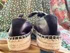 Rebecca Minkoff 5.5 Women's Black Leather Espadrille w Tie — photo 10