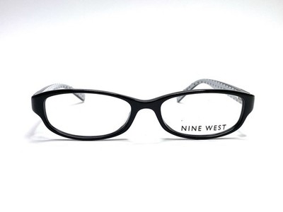 NEW New Nine Black Polka Dot Rectangular Oval Glasses NW5000 001 50 16 130