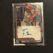 2024 Bowman Chrome - Prospect Autographs Felix Taveras #CPA-FT (AU, RC)