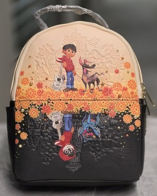 Loungefly Mini Backpack Disney Pixar Coco Marigold Mirror Miguel Dante Bag