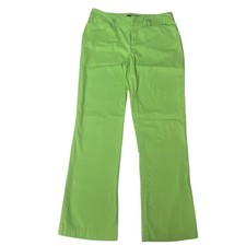 Ralph Lauren Womens Green Cotton Chino Pants Straight Leg Size 4