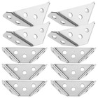  10 Pcs Stainless Steel Angle Bracket Cabinet Corner Brackets Furniture