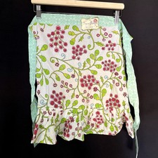 NWT Sunflower by Dena floral leaves vintage apron cooking women's size small