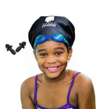 Silicone Swim Cap Braids And Dreadlocks Waterproof Long Thick Hair Bathing