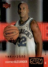 2000-01 Upper Deck Slam #63 Courtney Alexander Rookie Card #/2500. rookie card picture