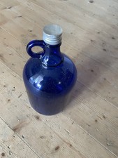 Glasballon 5 Liter , Henkelflasche, Blau