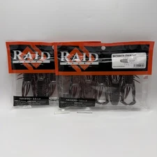 Lot Of 2 Raid Japan Batabata Craw 3.5” Scuppernong #036 - 5 Pack