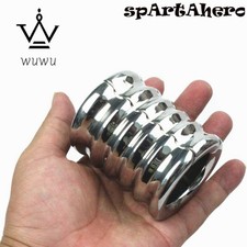 7 Size Stainless Steel Heavy Corrugated Type Scrotum Pendant Restraint Testicle