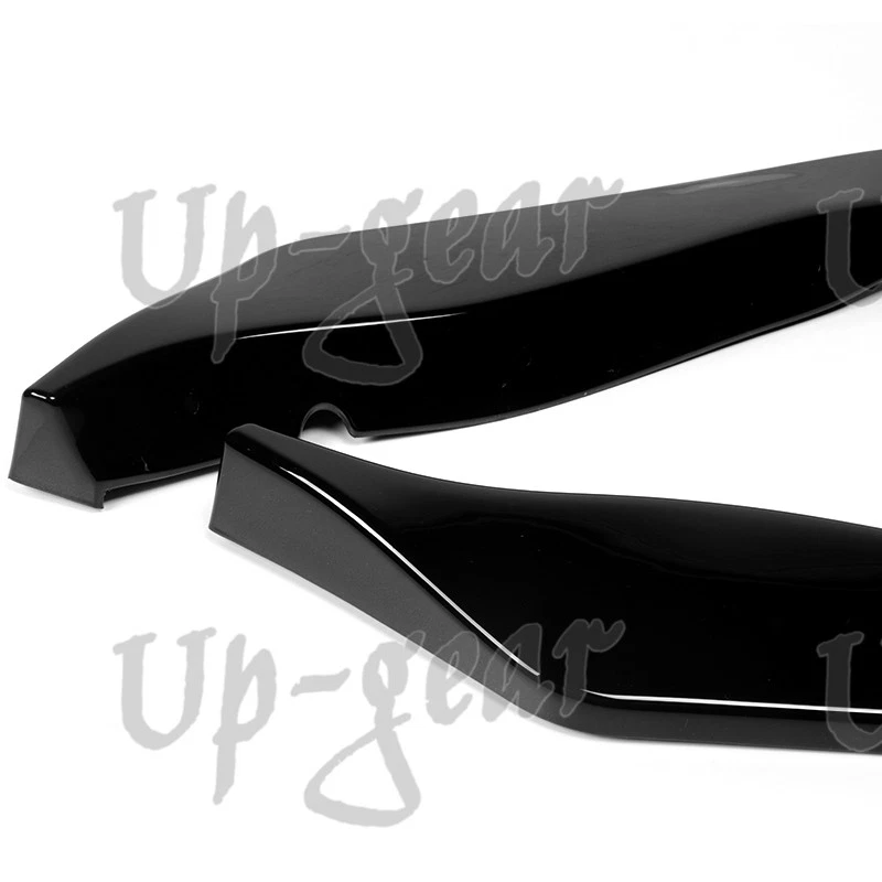 Para 06-09 Nissan 350Z GT-Style pintado negro parachoques delantero carrocería alerón labio 3 piezas Foto 4 de 4