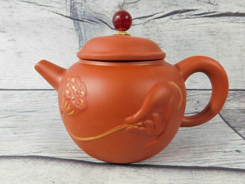 Clay Tea Set Teapot with 4 cups - Picture 4 of 12