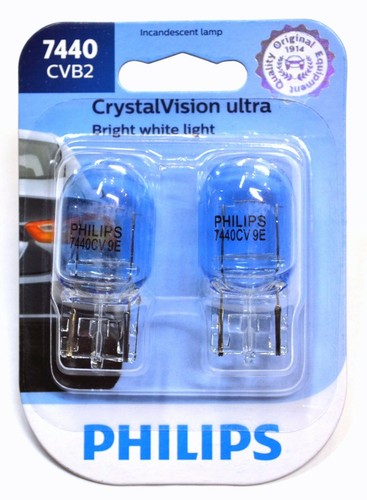 Philips Cristallo Visione Ultra Luce 7440 25W Due Lampadine Retro Svolta Upgrade - Picture 2 of 11