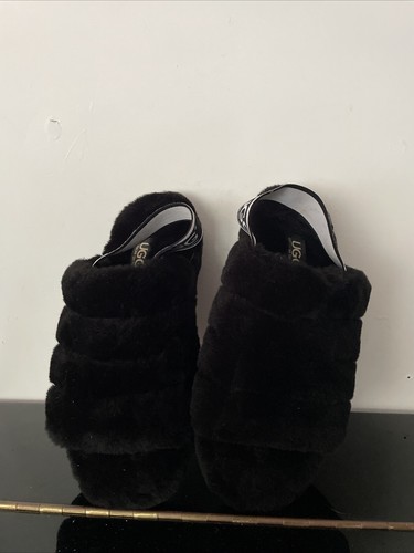 Ugg Australian Shepherd Unisex Fluffy Slide Size 40EUR. Black.wool - Picture 3 of 15