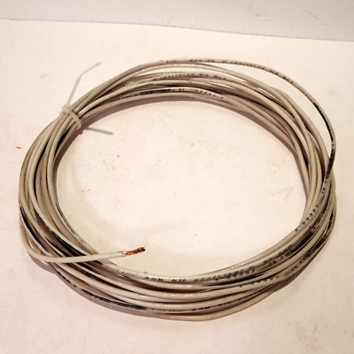 UL 16 AWG GAUGE WHITE STRANDED COPPER WIRE 25 FEET MACHINE TOOL WIRE E-54393