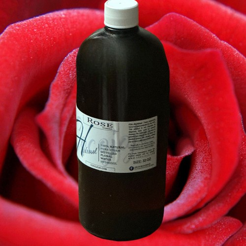 Sealed Rose Water Hydrosol 100% Pure Steam Distilled Cleanser Floral Toner 33 Oz - Picture 2 of 4