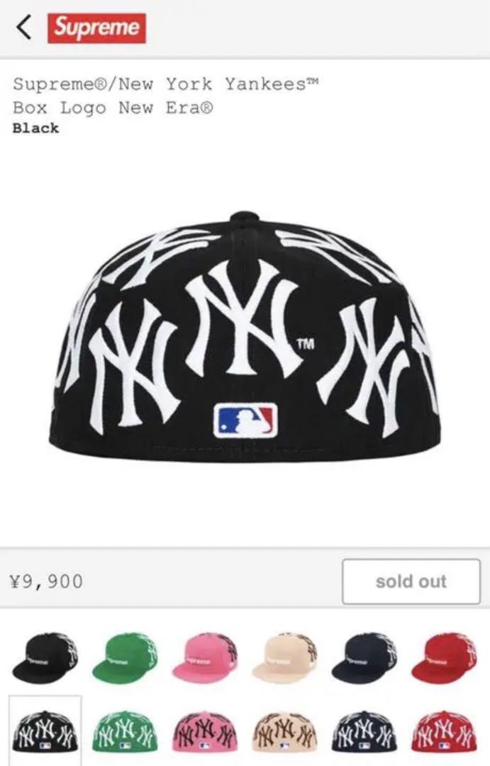 New York Supreme Yankees Box Logo New Era Hat Cap 6colors