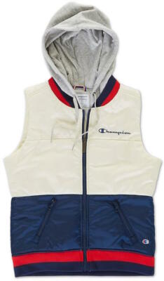 Puffer Vest Champion Hoodie Vest 80's CHAMPION Spark Plug Official