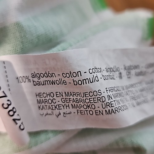 Zara prendisole verde e bianco a righe con bottoni davanti e tasche - Taglia S - Foto 15 di 15