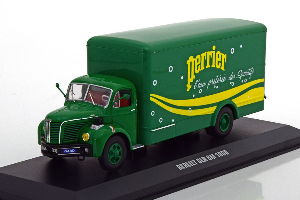 IXO TRU019 1 43 BERLIET GLR 8M PERRIER 1960 Grün Gelb IXO TRU019 1 43 BERLIET GLR 8M PERRIER 1960 Grün Gelb