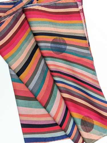 Paul Smith Women's Scarf - BNWT Signature Swirl Polka Dot Reversible RRP - Picture 4 of 12