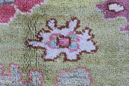 Alfombra verde oriental vintage tradicional hecha a mano turca Oushak 390x288 - Imagen 13 de 18
