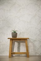 Vliestapete Blattmuster FäCher Abstrakt Weiß Silber Metallic 78198-3 (3,47€/1Qm)