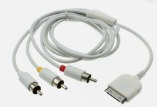 AV Composite Video to TV RCA Cable Adapter for iPad 1 2 3 iPhone 3G 4/4S iPod
